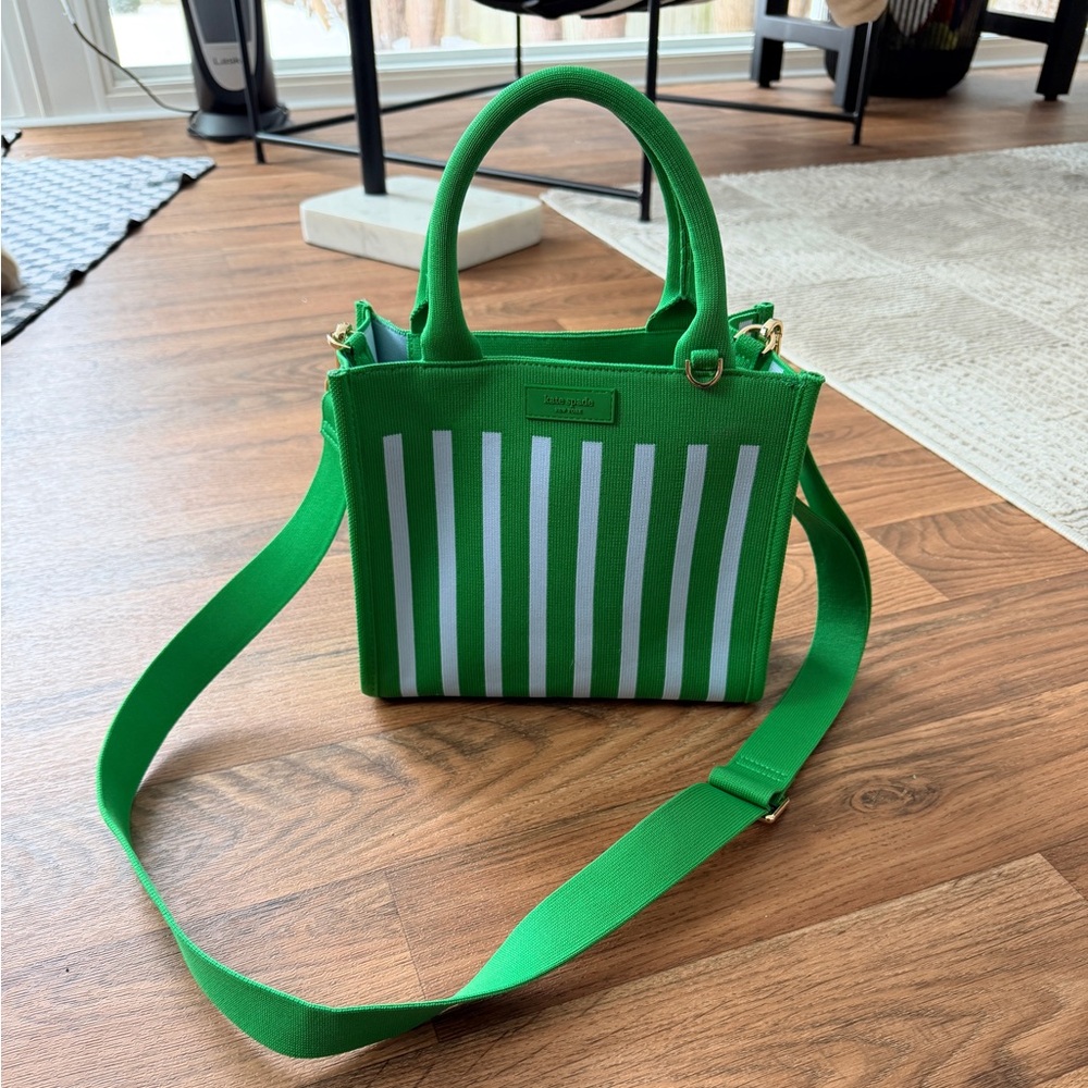 Kate Spade for Target Green Striped Handbag
